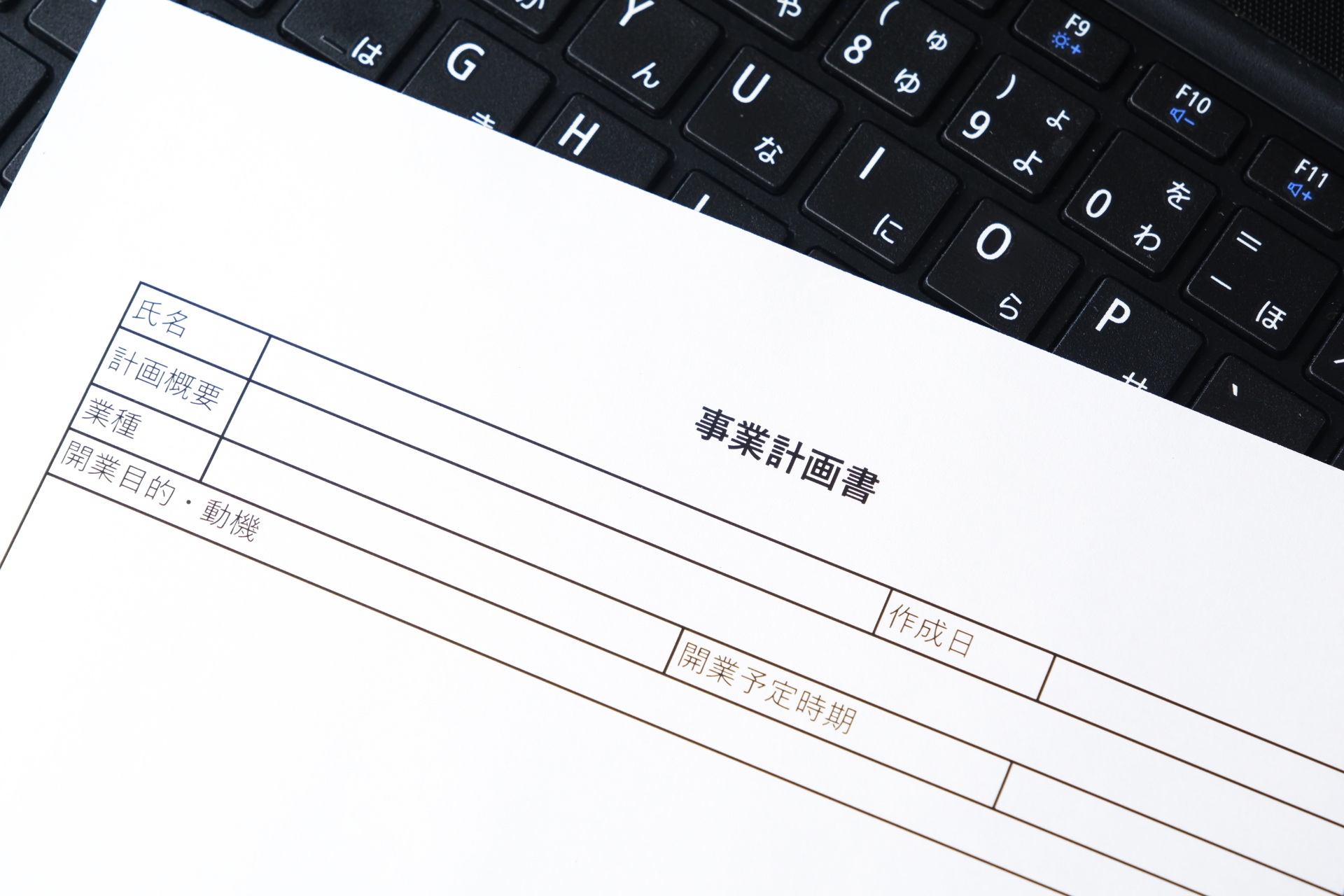 事業計画書の作成代行 | 岡山の行政書士なら名越行政書士事務所